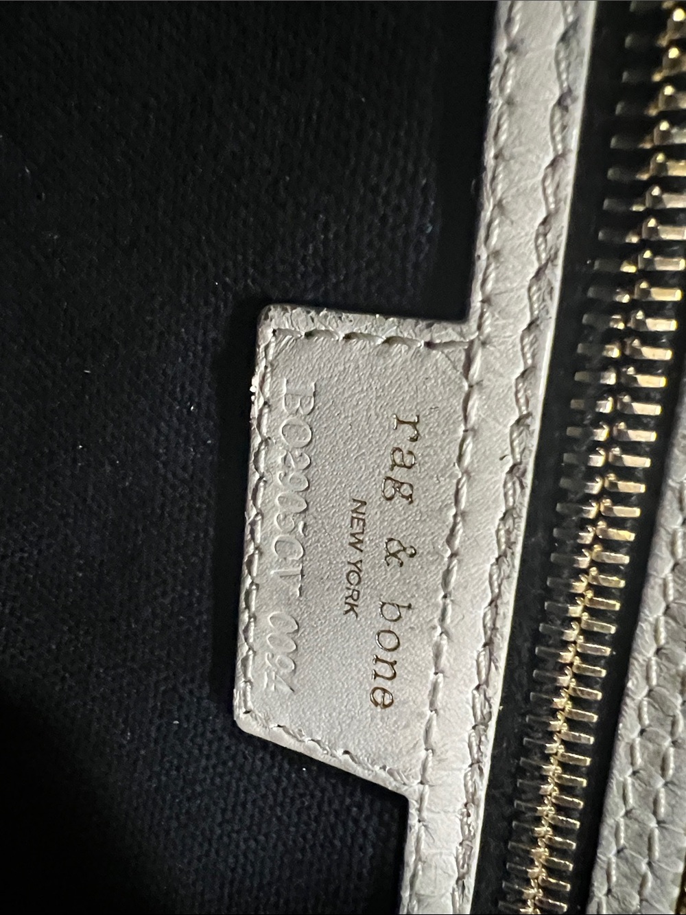 rag & bone Black Leather handbag with Dual Handles - Picture 4 of 7